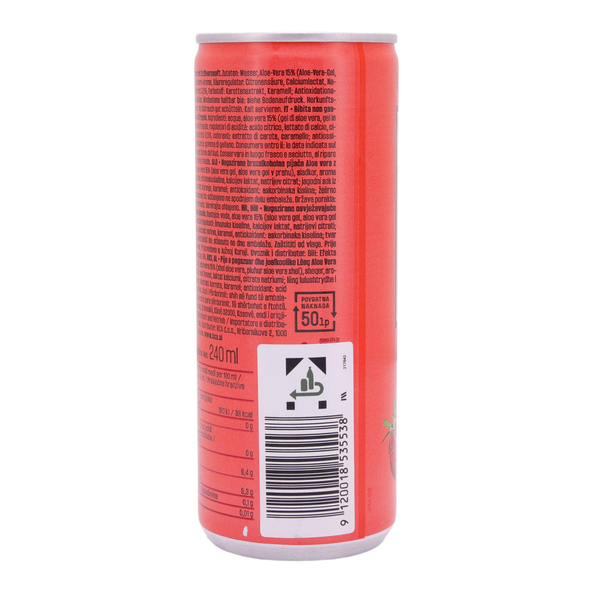 Aloe Vera Getränk Lotte | Erdbeere | Fruchtig & erfrischend | 240 ml LOTTE