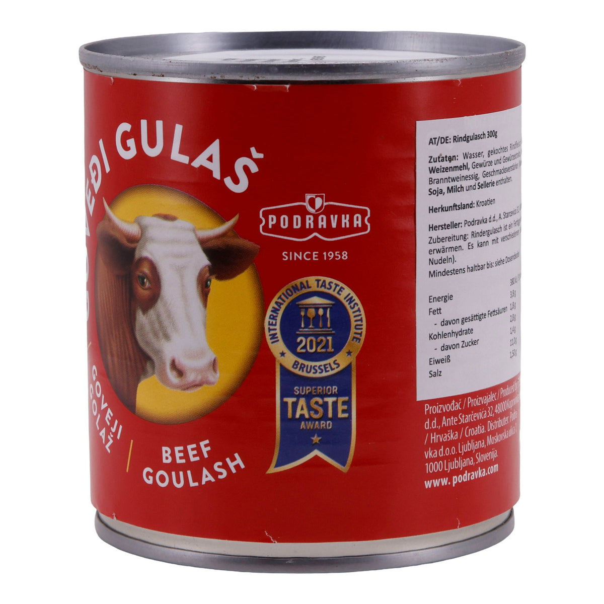 Gulasch Podravka| Govedi Gulas | Aus bestem Rindfleisch | herzhaft gewürzt | 300 g