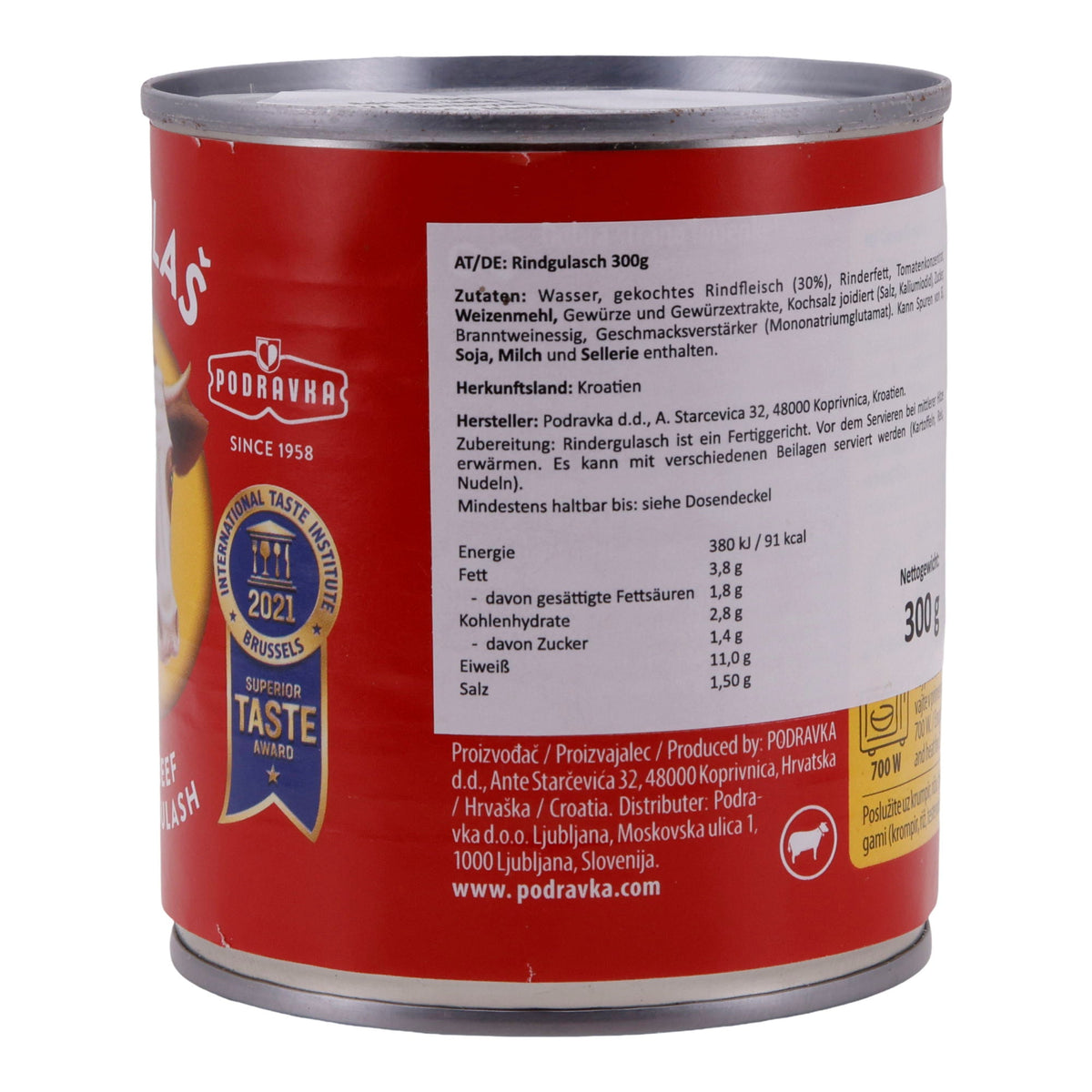 Gulasch Podravka| Govedi Gulas | Aus bestem Rindfleisch | herzhaft gewürzt | 300 g