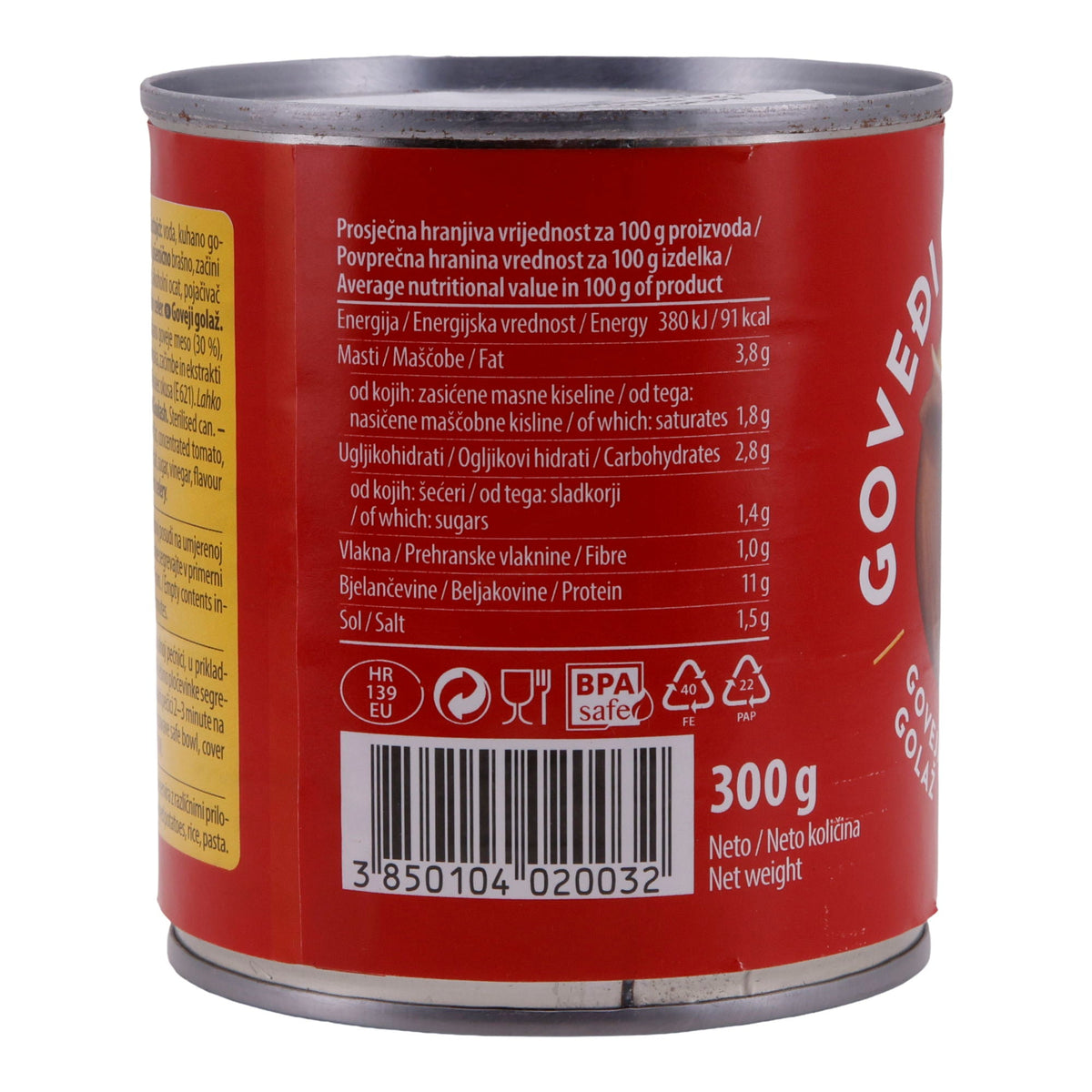 Gulasch Podravka| Govedi Gulas | Aus bestem Rindfleisch | herzhaft gewürzt | 300 g
