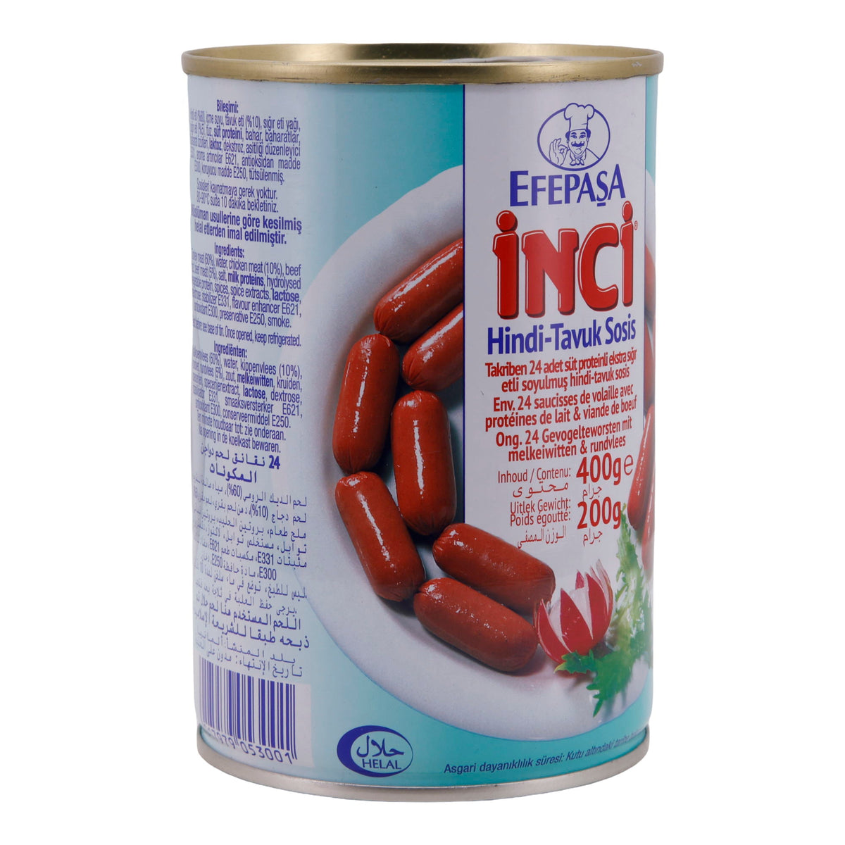 Geflügelwürstchen Efepasa INCI | Cocktailwürstchen | Ca. 24 Stück | 400 g EFEPASA