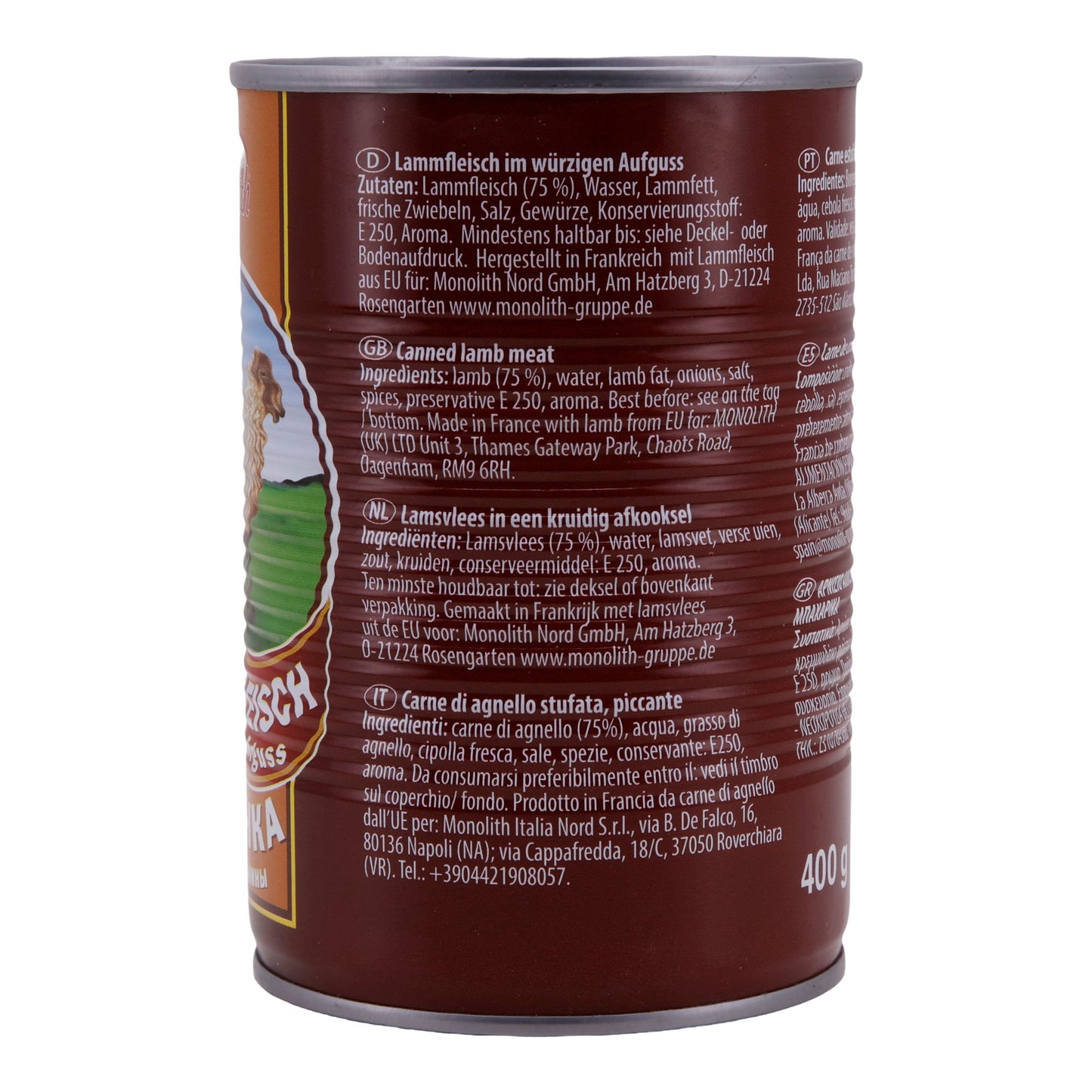 Agnello Monolith | Carne | In Infusione | 400 g