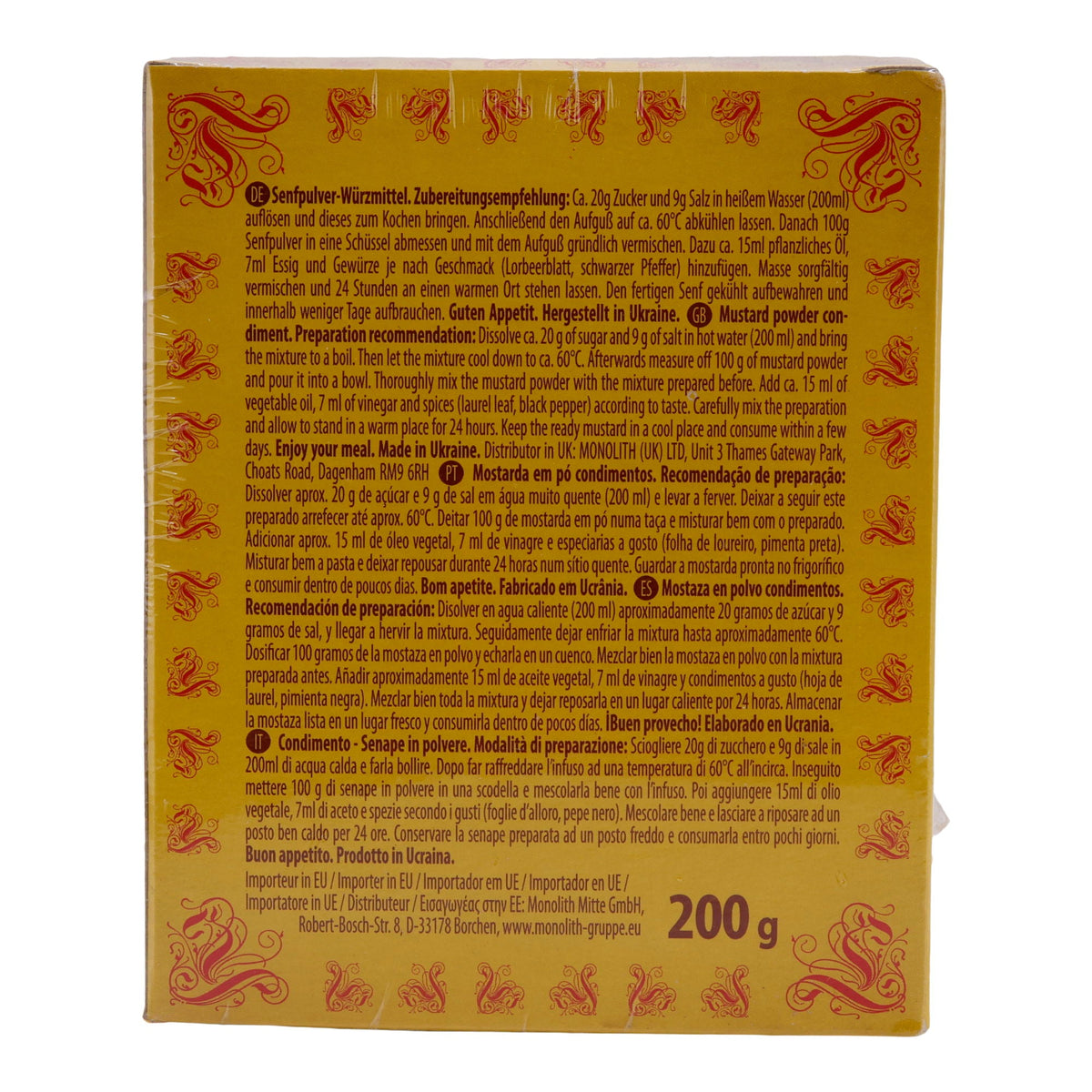 Senfpulver Hosyaushka | Würzmittel | – | 200 g HOSYAUSHKA