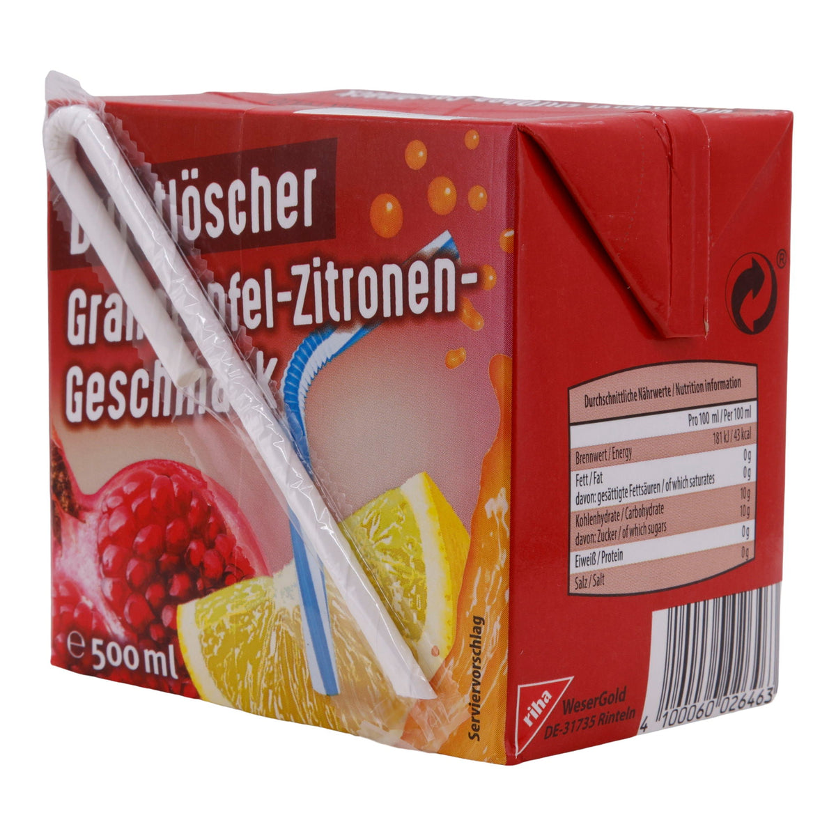 Granatapfel-Zitrone Durstlöscher | Getränk | | 500 ml DURSTLOESCHER