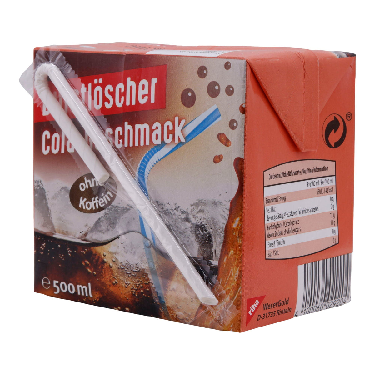 Erfrischungsgetränk Durstlöscher | Cola-Geschmack | koffeinfrei | 500 ml DURSTLOESCHER
