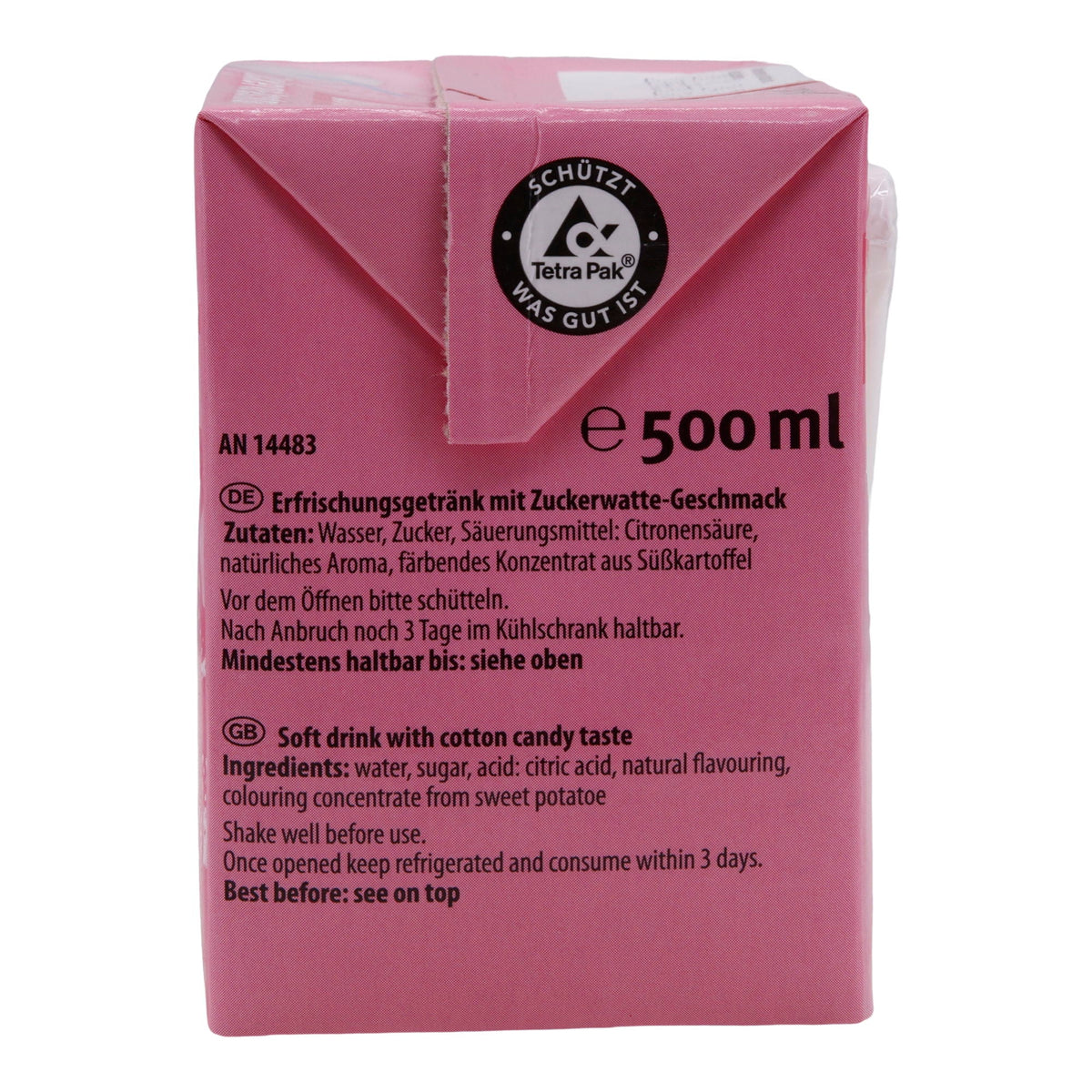 Zuckerwatte Durstlöscher | Veganes Süßgetränk | 500 ml DURTSLOESCHER