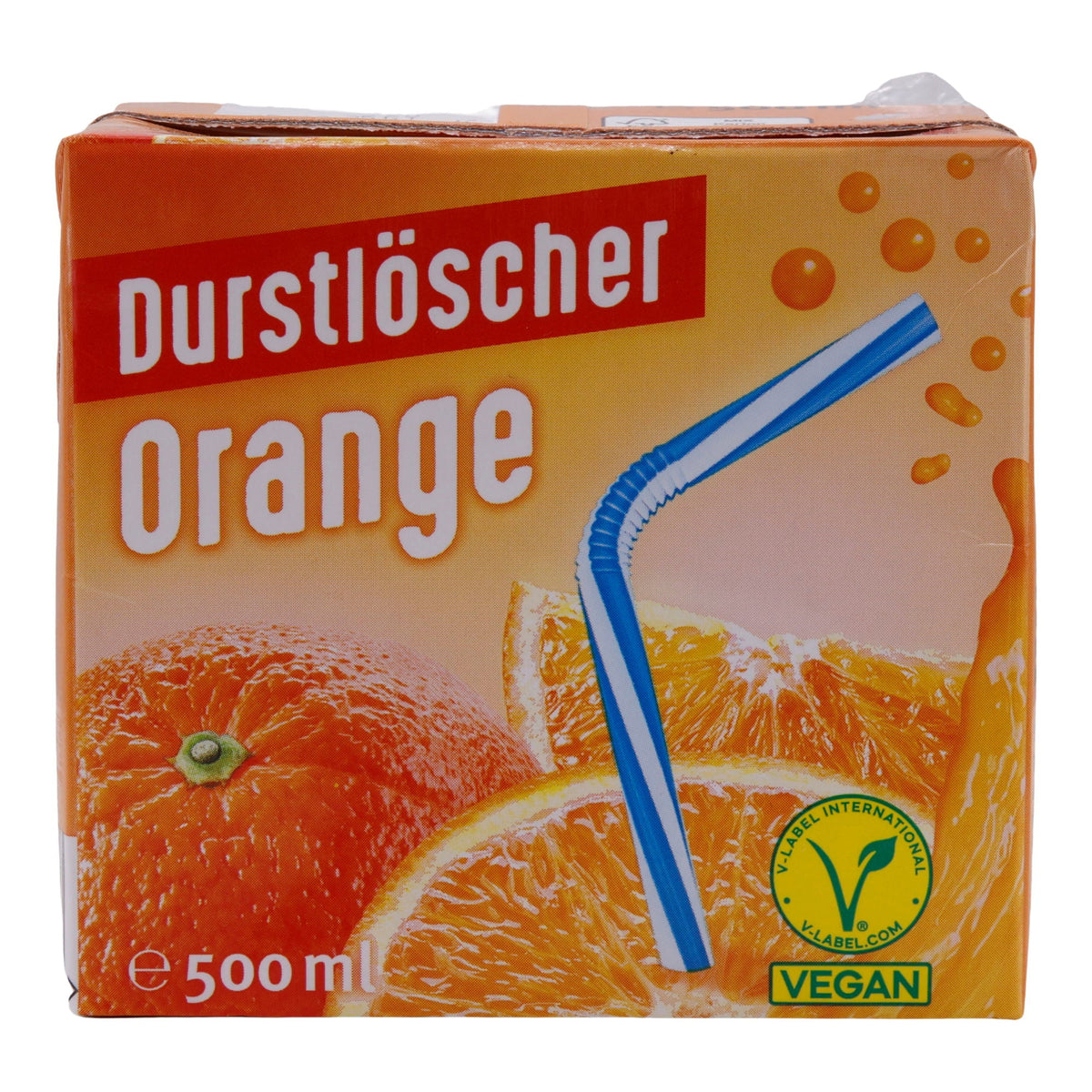 Erfrischungsgetränk Durstlöscher | Orange | Mit Orangensaft, Vegan | 500 ml