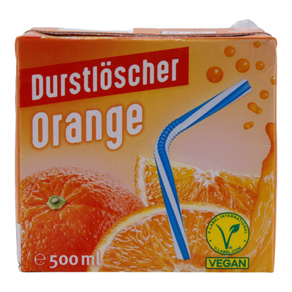 Durstlöscher Orange 500 ml – Refreshing drink with orange juice – Vegan
