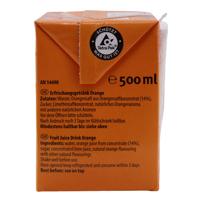 Durstlöscher Orange 500 ml – Refreshing drink with orange juice – Vegan
