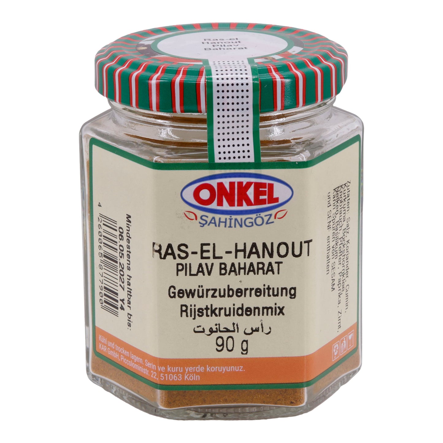 Ras-el-Hanout Onkel Şahingöz | Kruidenmix | Voor rijstgerechten | 90 g