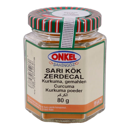 Sari Kök Zerdecal Onkel Şahingöz | Kurkuma | Gemalen | 80 g