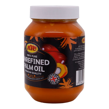 Unrefined Palm Oil KTC | Öl | 100 % Reines Palmöl | 500 ml