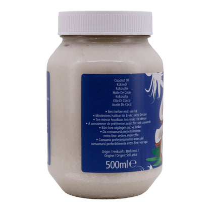 Olio di cocco KTC | 100% puro | Qualità premium, versatile | Vetro 500 ml