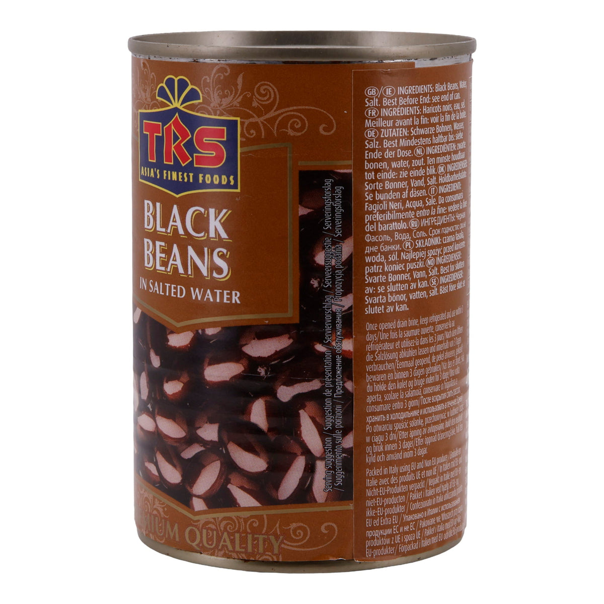 Bohnen TRS | Schwarze Bohnen in Salzwasser | Premium Qualität | 400 g