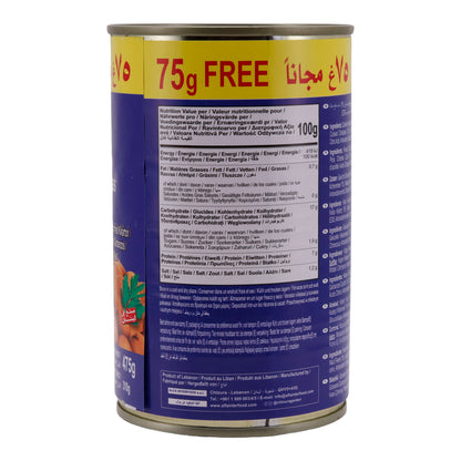 Peulvruchten Chtoura Garden | Gekookte dikke bonen met kikkererwten | 75 g extra | 475 g
