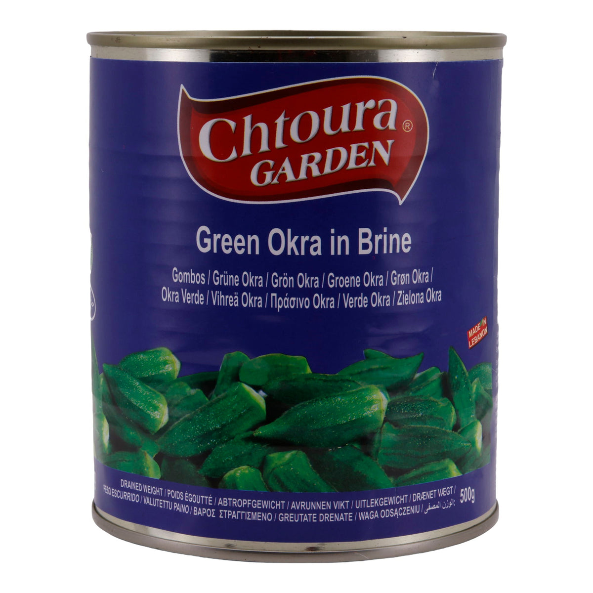 Grüne Okra Chtoura Garden | Gemüse | In Salzlake | 840 g Dose