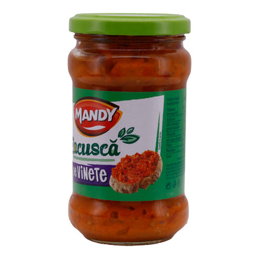 Zacuscă de Vinete Mandy | Rumänische Auberginen-Gemüsecreme | Mit Tomaten | 300 g