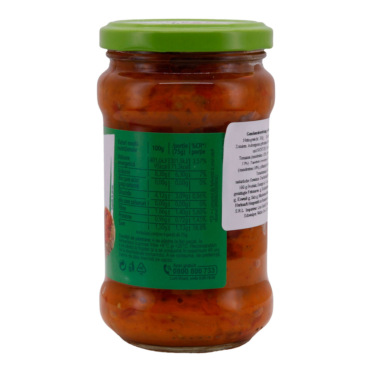 Zacuscă de Vinete Mandy | Rumänische Auberginen-Gemüsecreme | Mit Tomaten | 300 g
