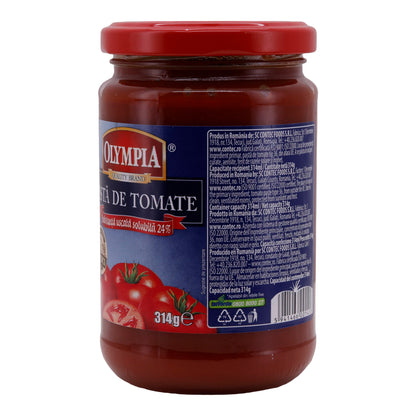 Domates Salçası Olympia | Domates Salçası | Çok Yönlü Yemekler İçin Yüksek Kaliteli Domates Konsantresi | 314 g