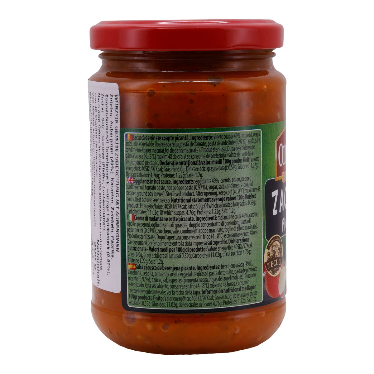 Zacuscă Picantă Olympia | Würzige Gemüsezubereitung | Aus Rumänien | 300 g OLYMPIA