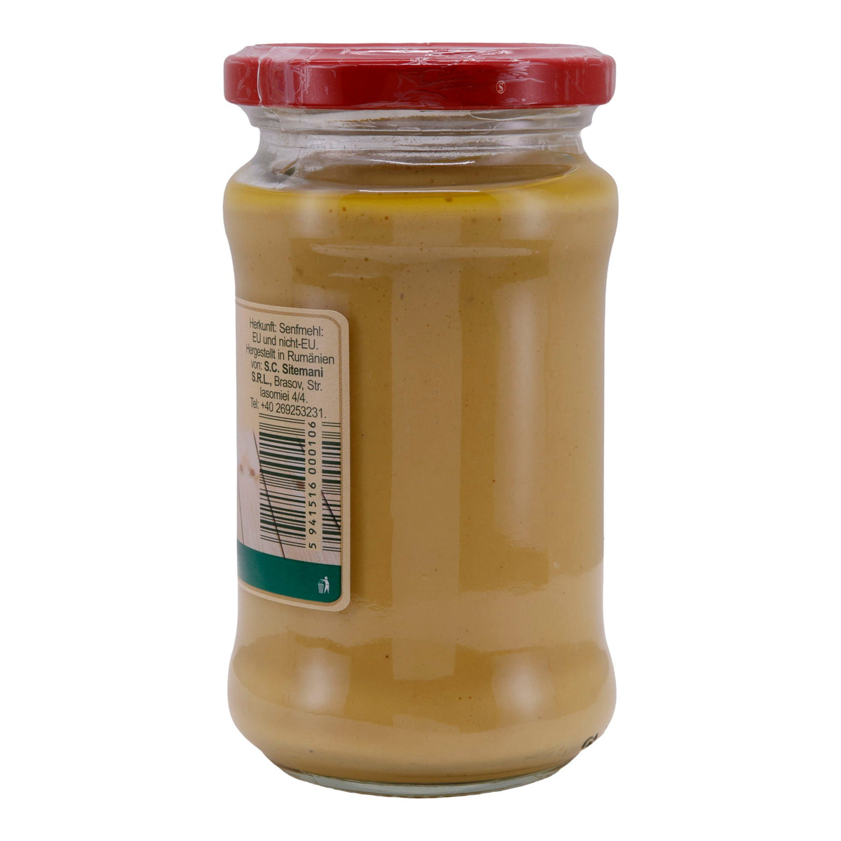 Senf Mustardino Muștar cu Hrean | Mit Meerrettich veredelter Senf | 280 g