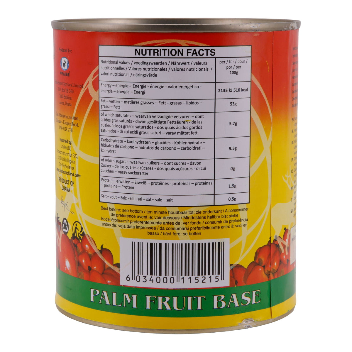 Palm Cream Praise | Vielseitige Basis | Für afrikanische Gerichte | 800 g PRAISE