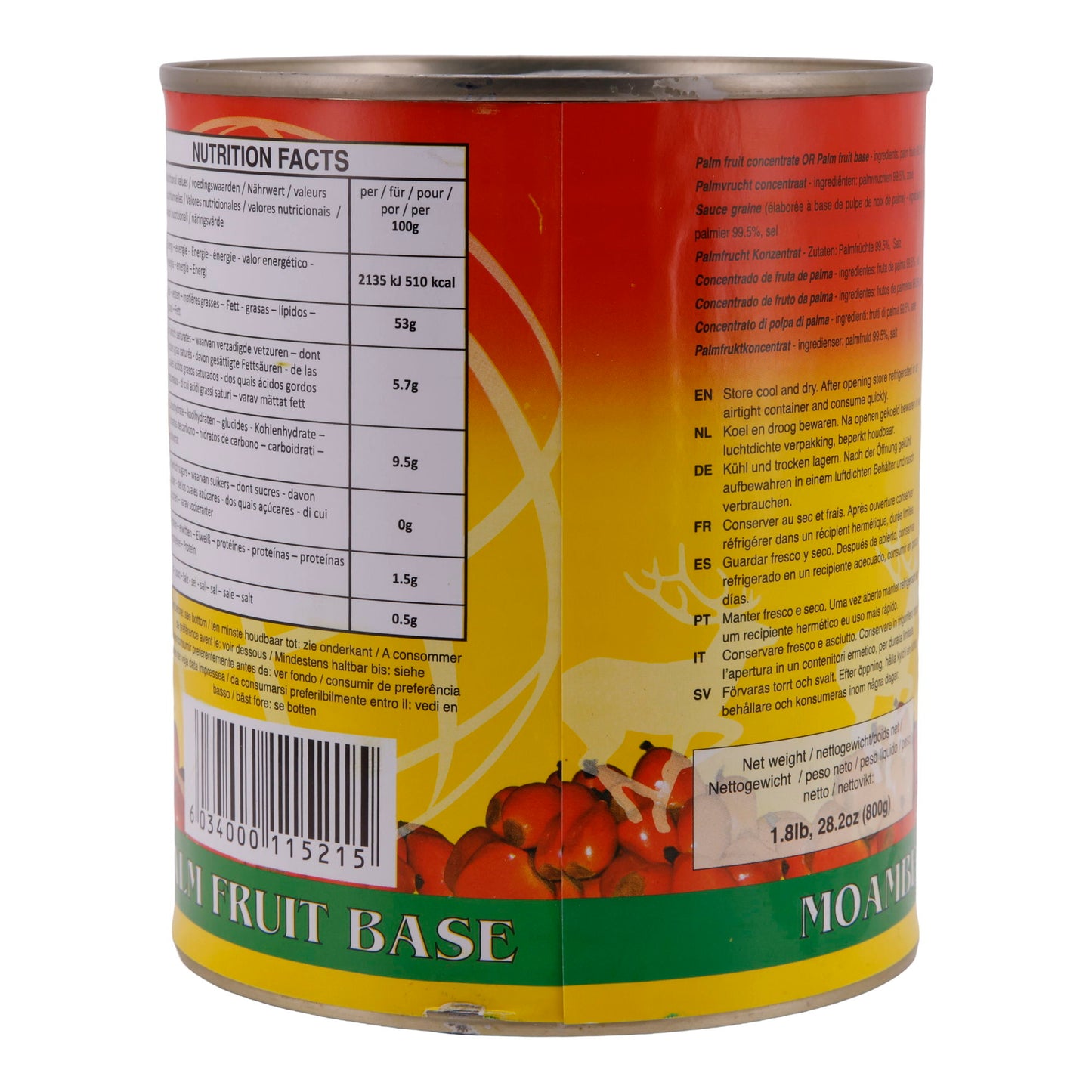 Palm Cream Praise | Veelzijdige Basis | Voor Afrikaanse Gerechten | 800 g