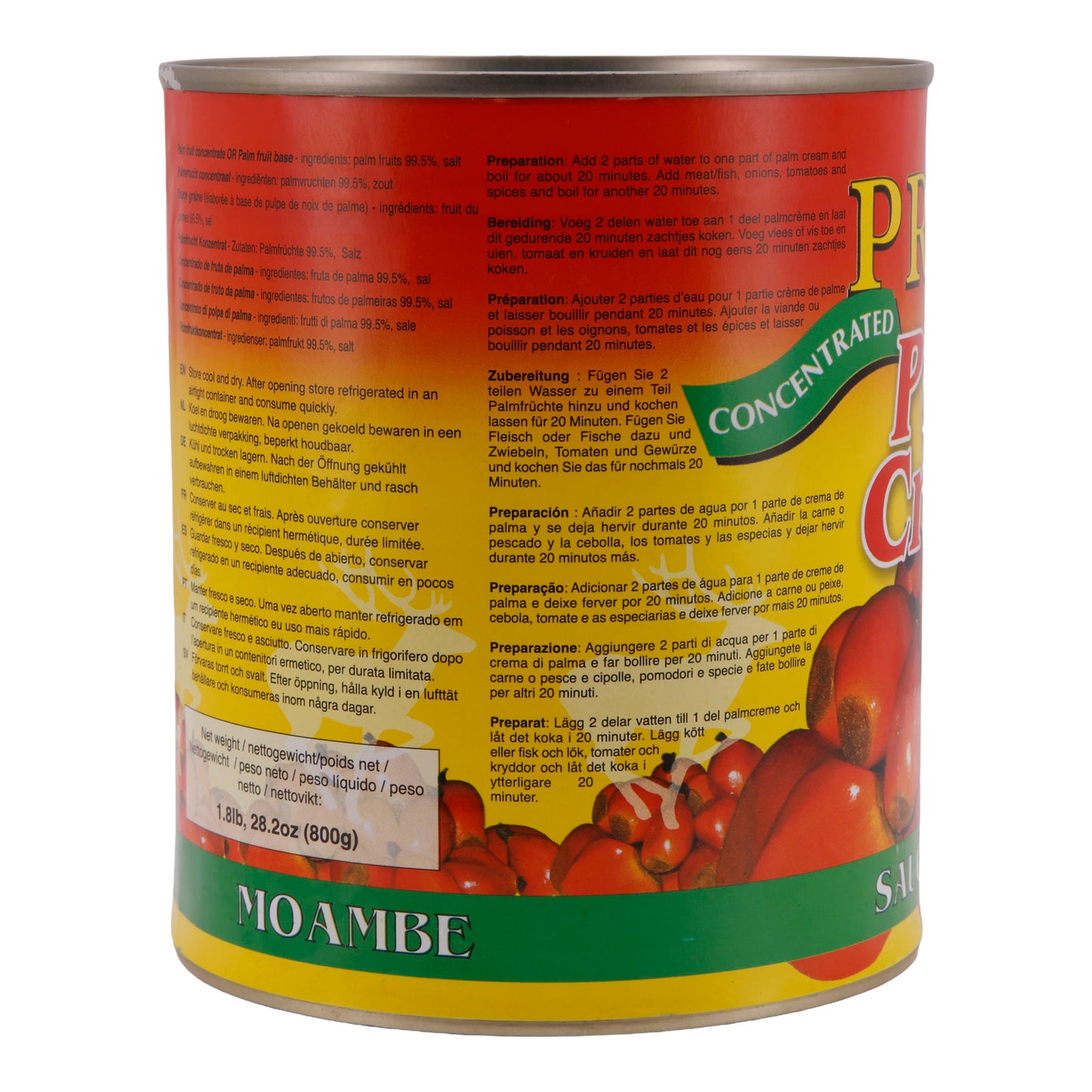 Palm Cream Praise | Veelzijdige Basis | Voor Afrikaanse Gerechten | 800 g