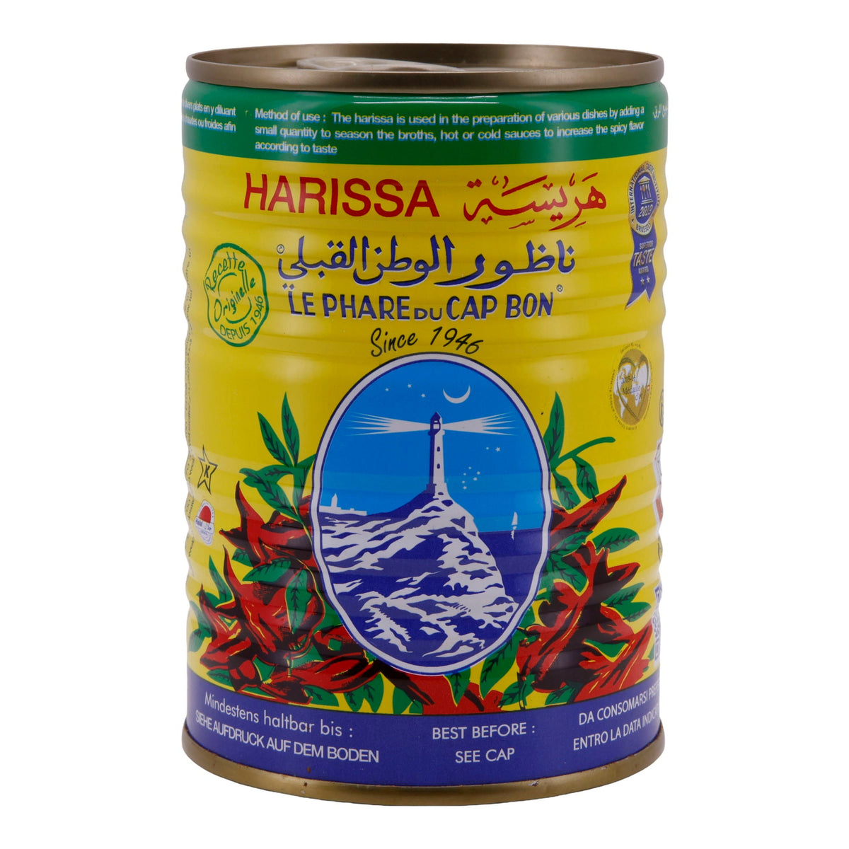Würzpaste Le Phare du Cap Bon | Harissa | Aus frischen roten Chilis, original aus Tunesien | 380 g