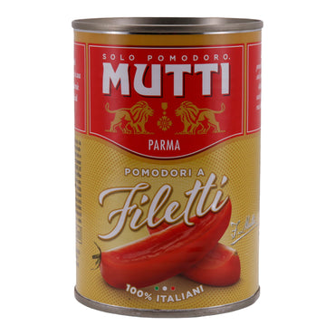 Geschälte Tomaten Mutti | Pomodori a Filetti | In Filetform | 400g MUTTI