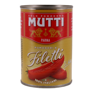 Kabukları Soyulmuş Domates Mutti | Dilimlenmiş Domates | Dilim Formunda | 400g