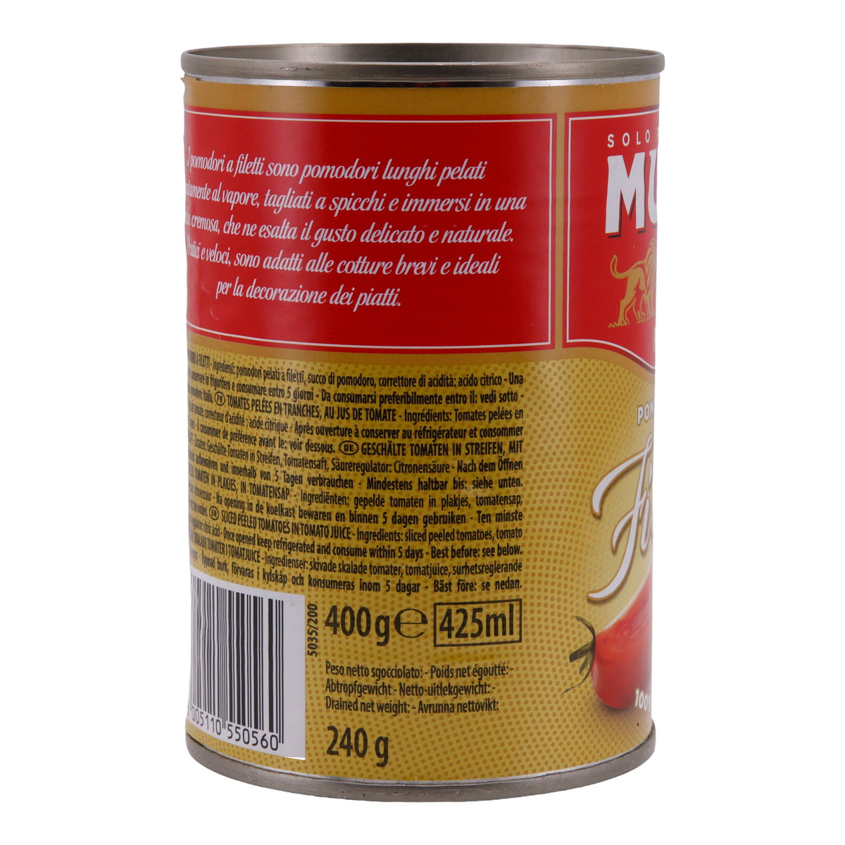 Geschälte Tomaten Mutti | Pomodori a Filetti | In Filetform | 400g MUTTI