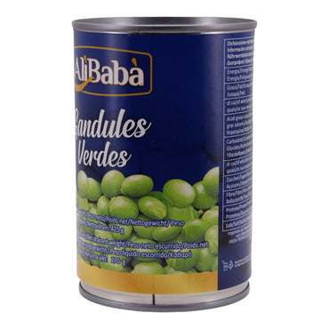 Gandules Verdes Ali Baba | Piselli verdi | In salamoia | 425 g