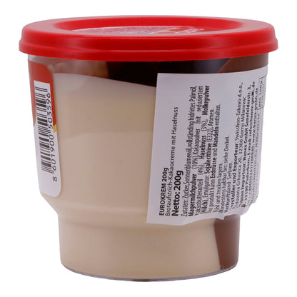 Haselnusscreme Eurocrem | Zweifarbig | Haselnuss- & Kakaocreme, vielseitig | 200 g