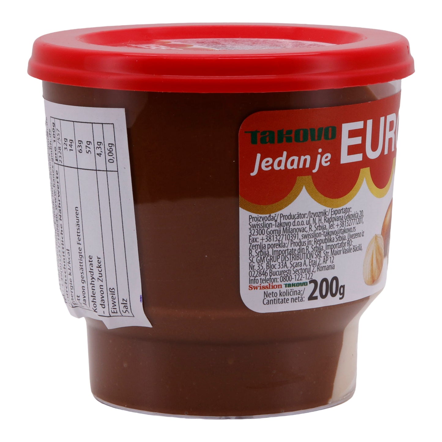 Haselnusscreme Eurocrem | Zweifarbig | Haselnuss- & Kakaocreme, vielseitig | 200 g