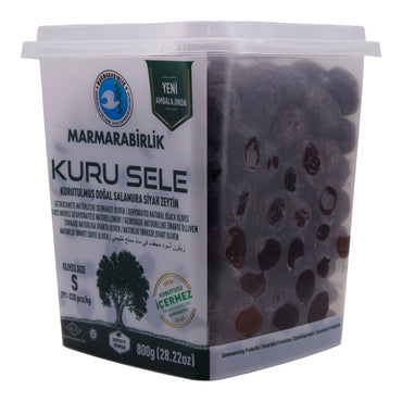 Schwarze Oliven Marmarabirlik | Kuru Sele S | Traditioneel gedroogd | 800 g