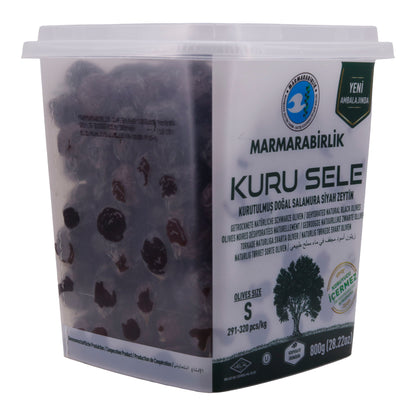 Schwarze Oliven Marmarabirlik | Kuru Sele S | Traditioneel gedroogd | 800 g