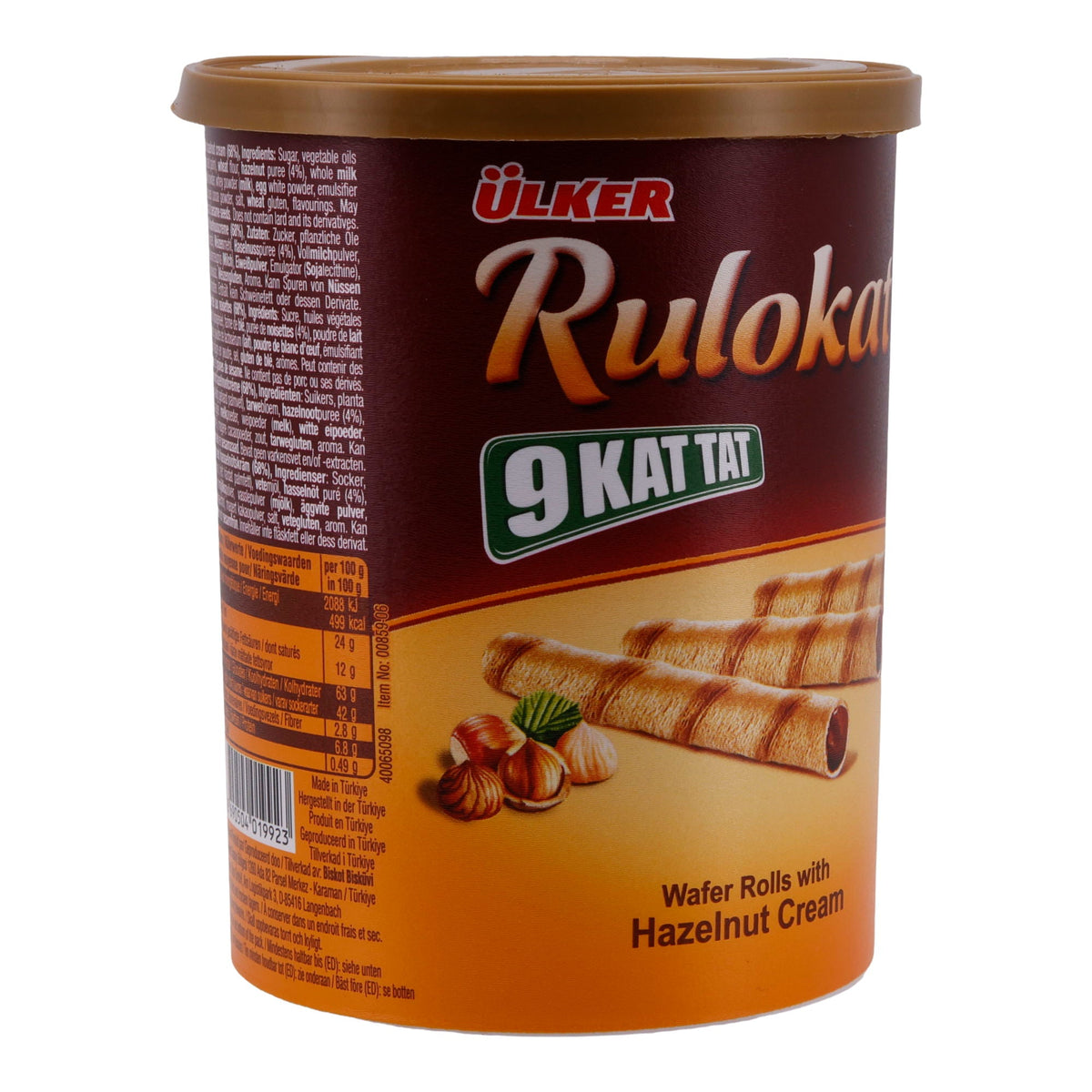 Waffelröllchen Ülker | Rulokat | Mit Haselnusscreme | 170 g UELKER