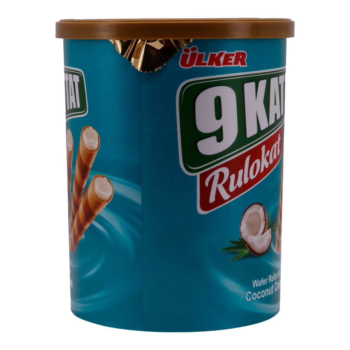 Waffelröllchen Ülker | Rulokat mit Kokoscreme | Knusprig, exotische Füllung | 170 g UELKER