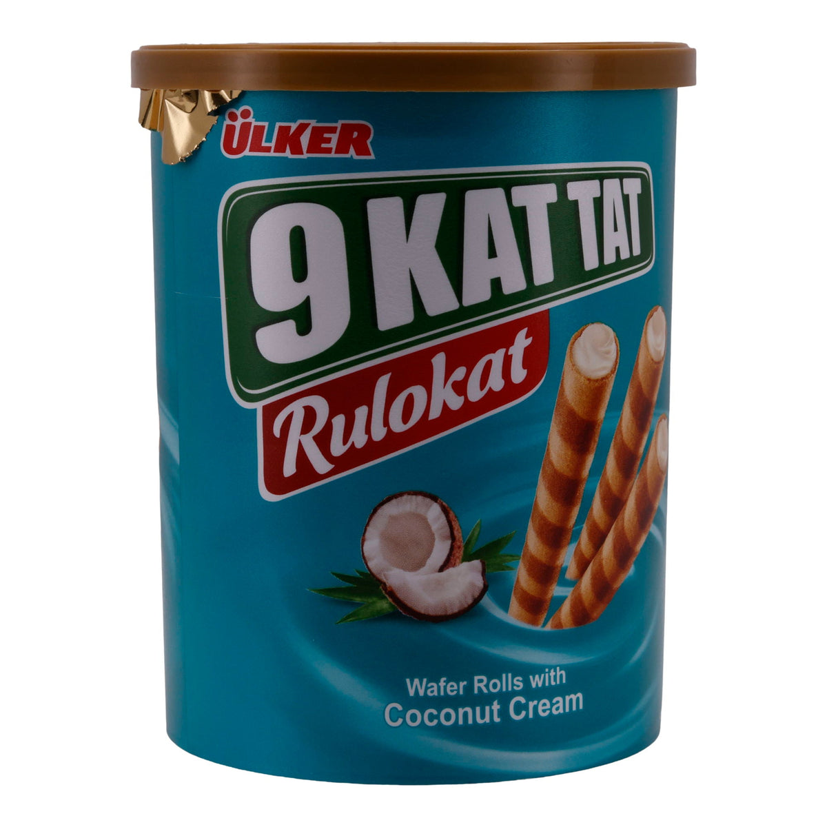 Waffelröllchen Ülker | Rulokat mit Kokoscreme | Knusprig, exotische Füllung | 170 g UELKER