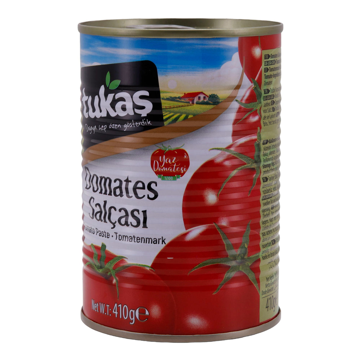 Tomatenmark Tukas | Doppelt konzentriert | 28 % Brix, intensiver Geschmack | 410 g Dose TUKAS