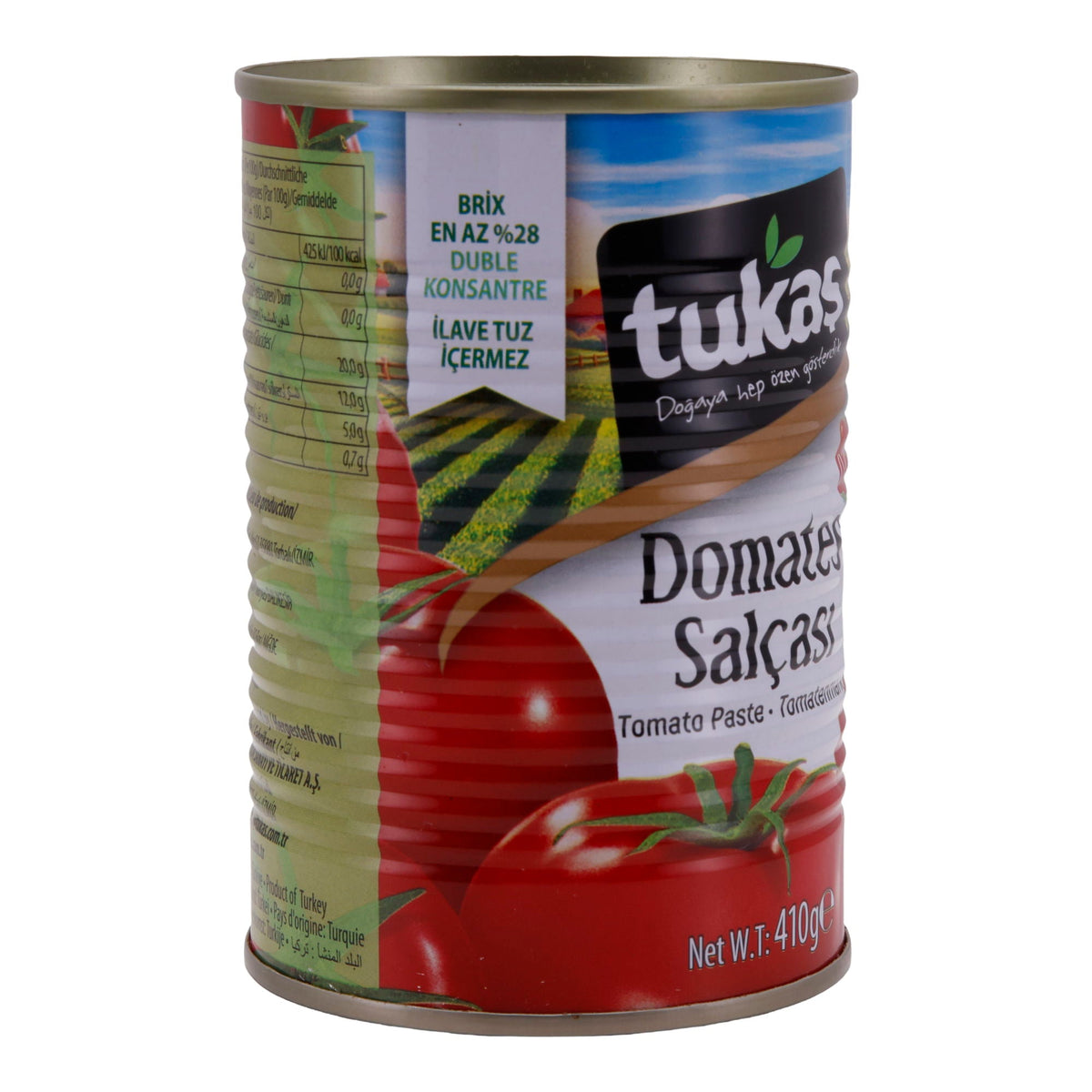 Tomatenmark Tukas | Doppelt konzentriert | 28 % Brix, intensiver Geschmack | 410 g Dose TUKAS