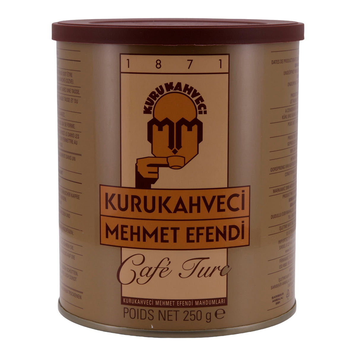 Türkischer Kaffee Kurukahveci Mehmet Efendi | Mokka | Traditionelle Qualität & intensives Aroma | 250 g Packung