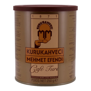 Türkischer Kaffee Kurukahveci Mehmet Efendi | Mokka | Traditionelle Qualität & intensives Aroma | 250 g Packung