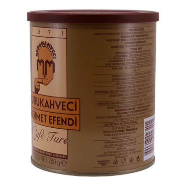 Türkischer Kaffee Kurukahveci Mehmet Efendi | Mokka | Traditionelle Qualität & intensives Aroma | 250 g Packung