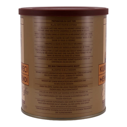 Türkischer Kaffee Kurukahveci Mehmet Efendi | Mokka | Traditionelle Qualität & intensives Aroma | 250 g Packung