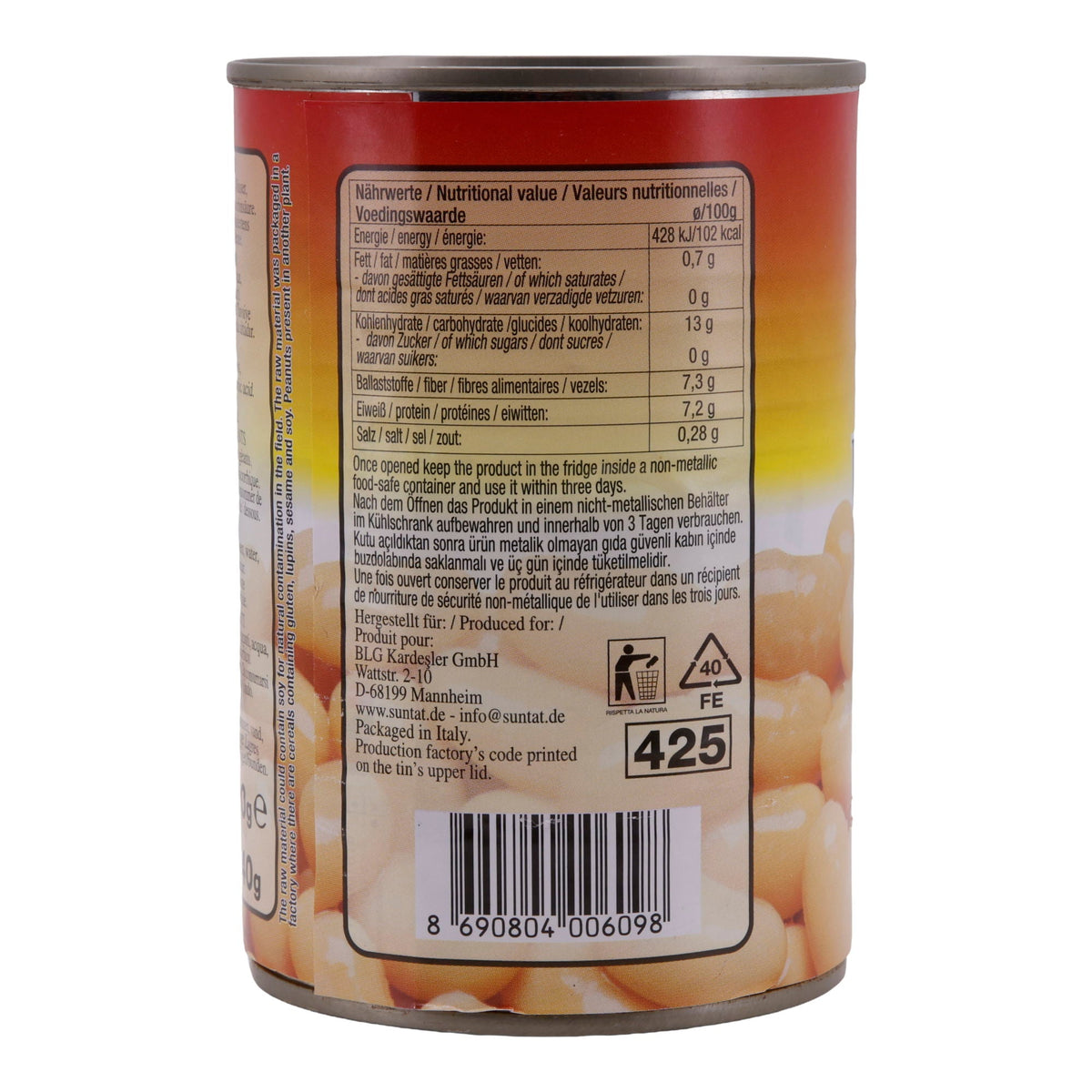 Weiße Bohnen Suntat | Riesenbohnen | Vielseitige Hülsenfrüchte | 400 g