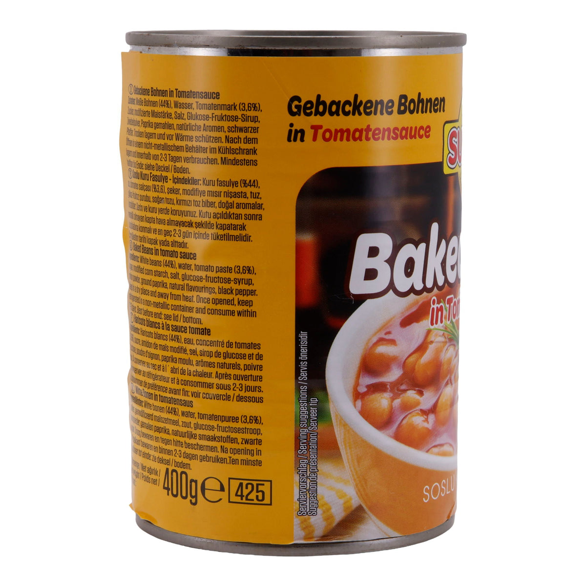 Fertiggericht SUNTAT | Gebackene Bohnen in Tomatensauce | Traditionell türkisch | 400 g SUNTAT