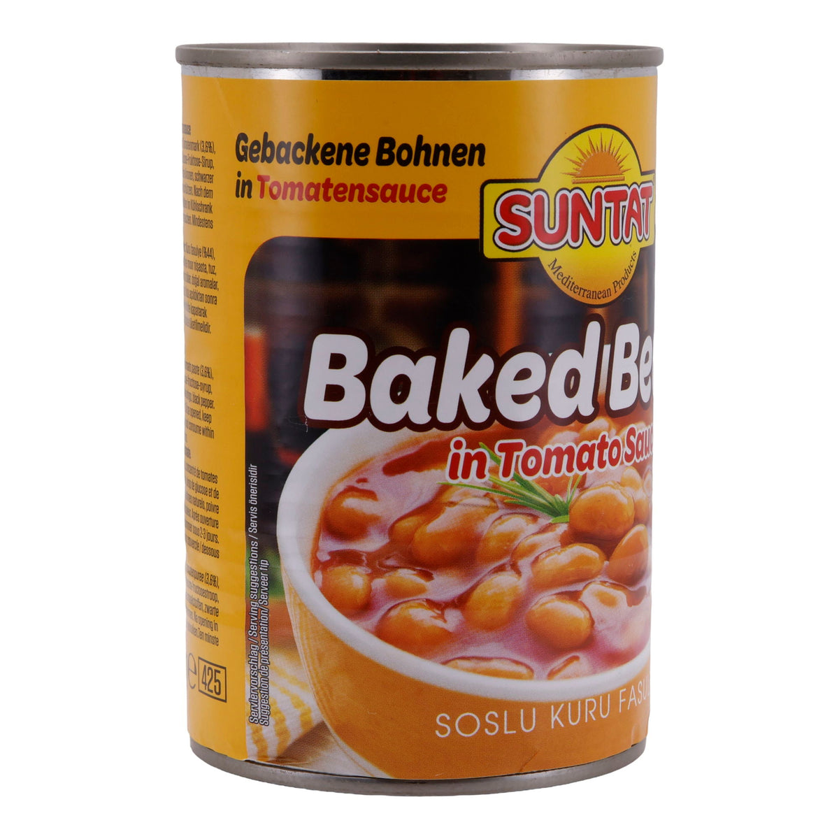 Fertiggericht SUNTAT | Gebackene Bohnen in Tomatensauce | Traditionell türkisch | 400 g SUNTAT