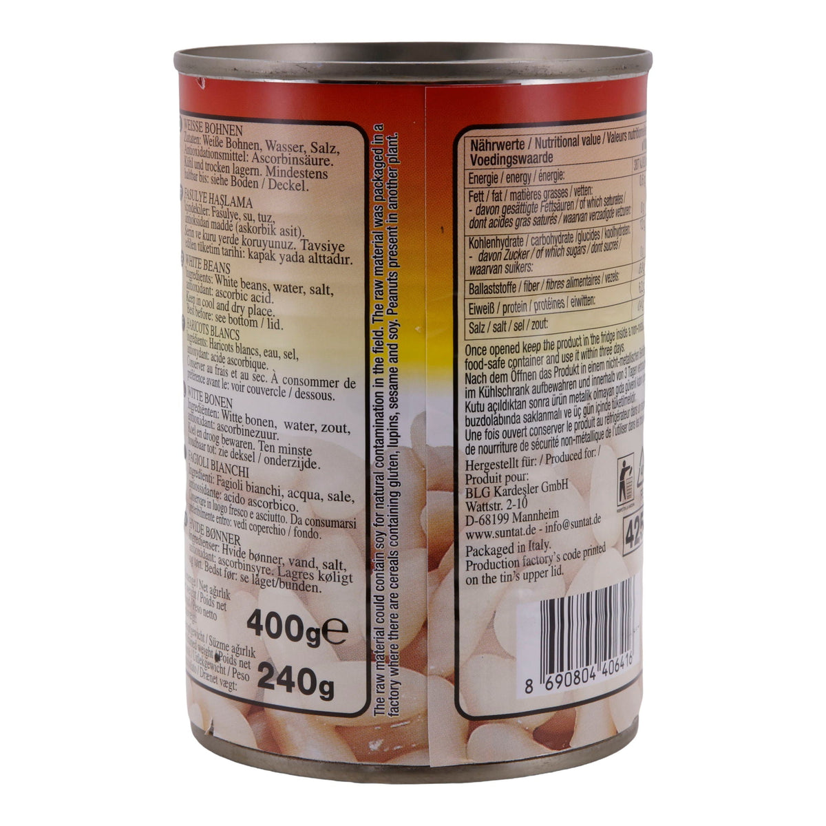 Weiße Bohnen Suntat | Bohnen | Vielseitige Hülsenfrüchte | 400 g SUNTAT